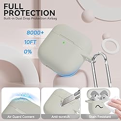 for AirPods 4 Case, Soft Silicone Protective Case