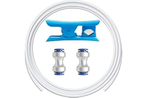 ACROSSXD PTFE Tube for 1.75mm Filament with Cutter for Bambu Lab A1/A1 mini/P1P/P1S/X1C Extruder,2.5mm IDx4mm OD Length 5M Bowden Tube Compatible with K1/K1 Max/Ender 3 V3