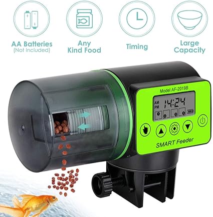 Amazon Com Lukovee Automatic Fish Feeder Electric Auto Moisture
