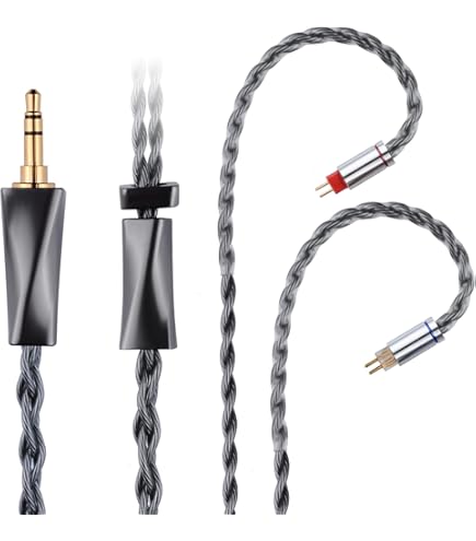 Amazon.com: Fezzlo Monocrystalline Copper Silver Plated IEM Cable