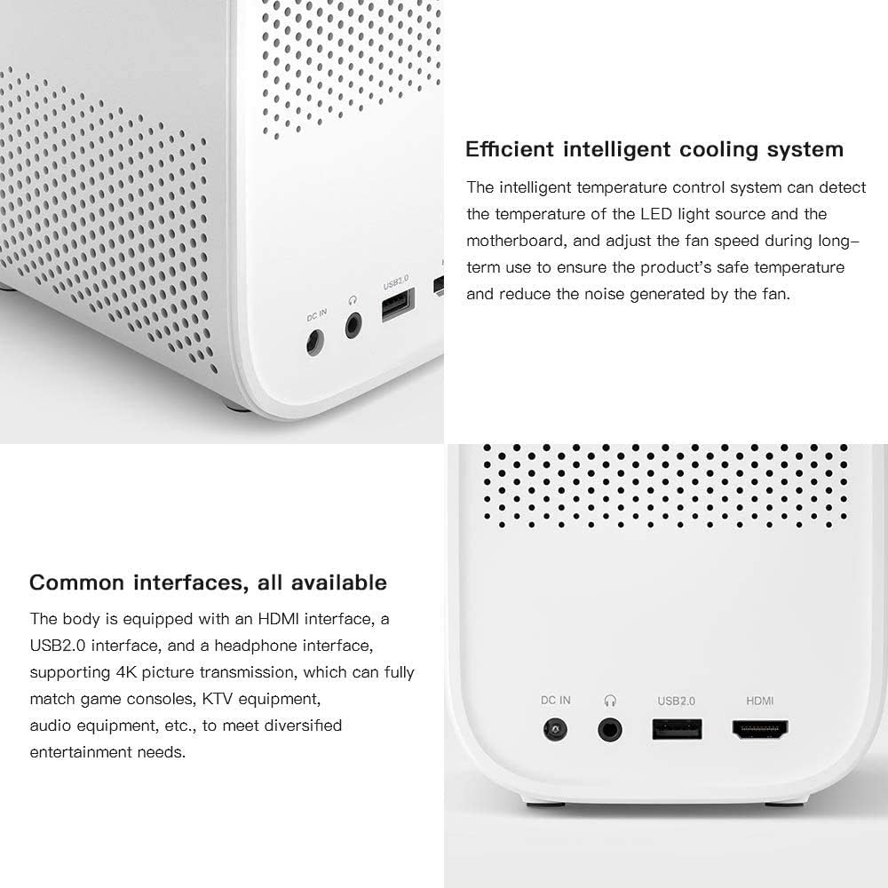 Xiaomi Mini DLP Projector 1080P Full HD AI Control Remoto de Voz ...