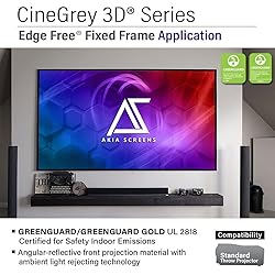 Akia Screens ALR Projector Screen 123 inch 16:9 4K