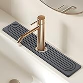 Kitchen Sink Faucet Mat, Super Absorbent Diatomaceous Earth Kitchen Sink Mat Prevents Water Pooling in Sinks, Sink Splash Gua