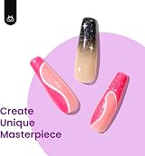 Beetles Neon Gel Polish Set 6 Colors 7.5ml Soak Off UV Glitter Swirl Spring view 4