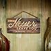 I Will Never Leave You Rustic 5 x 10 Wood Plank Design Hanging Sign