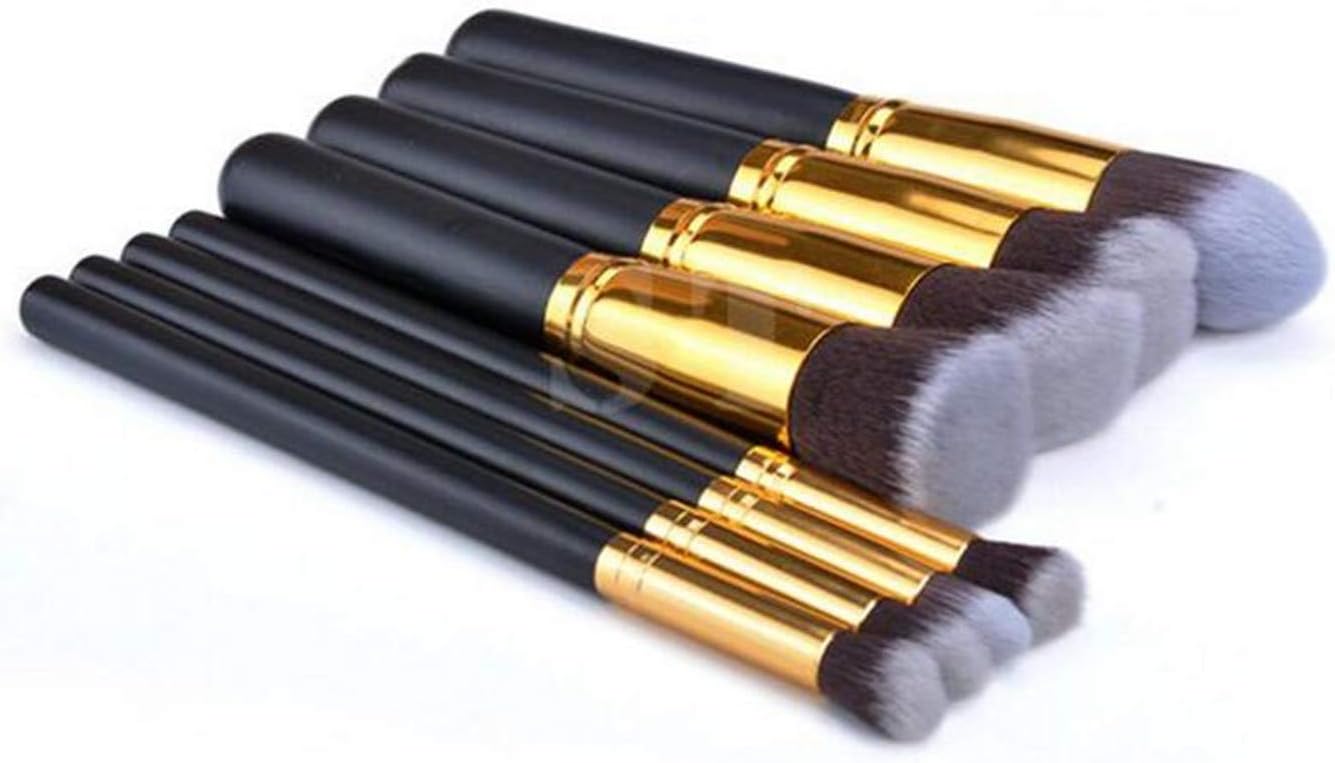 Makeup Brush, Makeup Brushes Sets Professional Made-up Brush for Girls Cosmetic Toiletry Kit Women Makeup Brush Set Eyeshadow Brushes Black+Gold