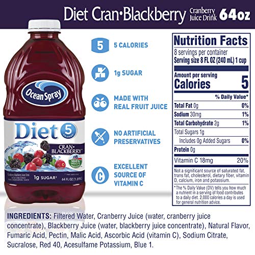 Ocean Spray® Diet Cran-Blackberry™ Cranberry Blackberry Juice