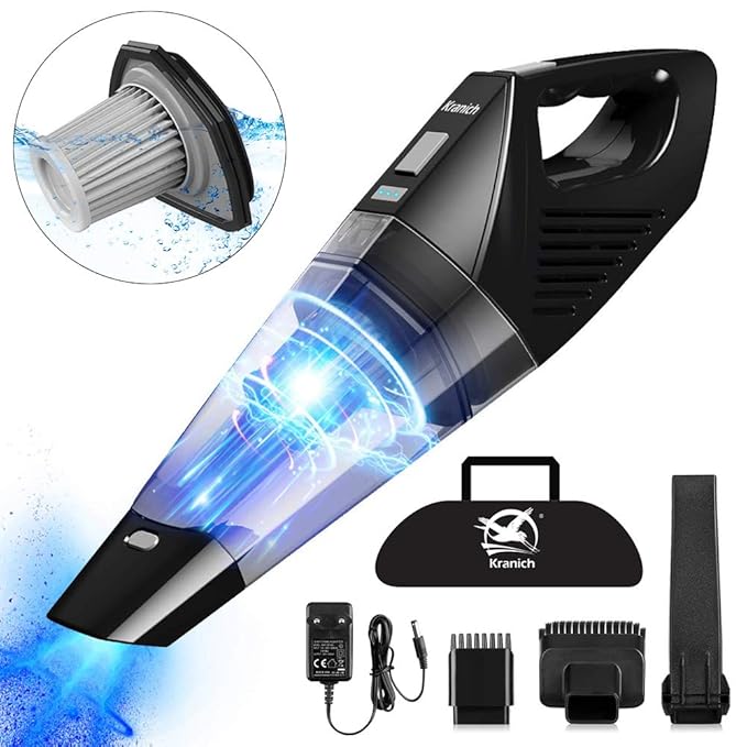 Handheld Vacuum Cleaner Cordless 7000PA Hand Vacuum Cleaner 16V Lithium