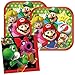 Super Mario Party Supplies Pack for 16 Guests Includes: 16 Dessert Plates and 16 Beverage Napkins