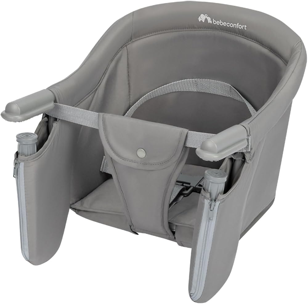 Bebeconfort Malva Clip-On Table Seat 6 Months 3 Years Mineral Grey