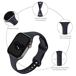 Slim Thin Narrow Bands Compatible with Apple Watch