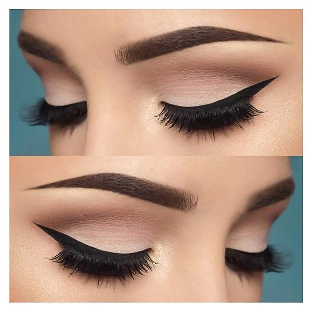 Eyeliner Brush Fine Angled - PRO Precision Gel Eye Liner Makeup Brush -Ultra Thin Slanted Flat Angle - Premium Quality - Cruelty Free Synthetic Bristles (Fine Angled Eyeliner Brush): Beauty