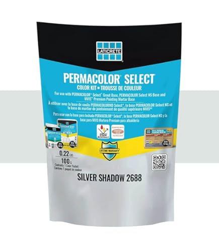Grey Grout Laticrete PERMACOLOR Grout - Silver Shadow 8 Lb Bag With ...