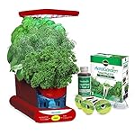 AeroGarden Sprout LED with Gourmet Herb Seed Pod Kit, Red