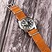 Clockwork Synergy®­ Leather NATO Watch Strap Band (22mm, Worn Light Brown)
