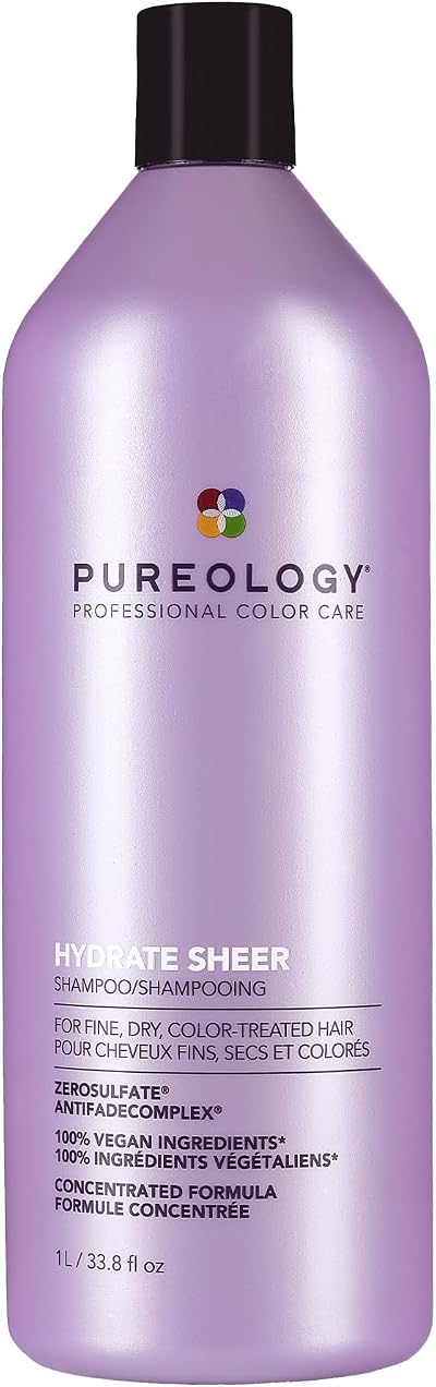 Pureology Hydrate Sheer Moisturising Shampoo for Fine Colour Treated Hair