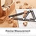 Angle-izer Template Tool, Amoner Multi Angle Measuring Ruler- Premium Aluminum Alloy Layout Tools for Hanging Tile, Laying Floors, Cutting Stone & More