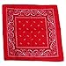HDE 6-Pack of Assorted 100% Cotton Bandana Handkerchief Head Wraps Doo Rag