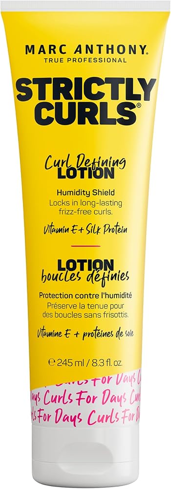 Marc Anthony Strictly Curls Defining Lotion - Light Gel - Curly & Wavy Hair | Frizz Taming Styling Hair Cream-Gel for Long La