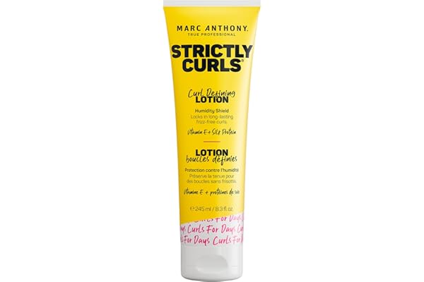 Marc Anthony Strictly Curls Vitamin E & Silk Protein Curl Defining Lotion, 245 ml (Pack of 1)