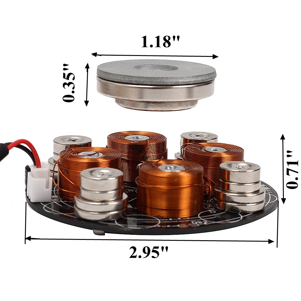 IS Icstation Electronic Maglev Levitron Magnetic Levitation Kit Display Suspension Stand Floating Holder Up to 220g for DIY Decoration Collection Show