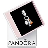 PANDORA Symbols of New York City Dangle Charm - Compatible with PANDORA Moments - Sterling Silver, Enamel & Cubic Zirconia - Gift for Her - Jewelry for Women with Gift Box