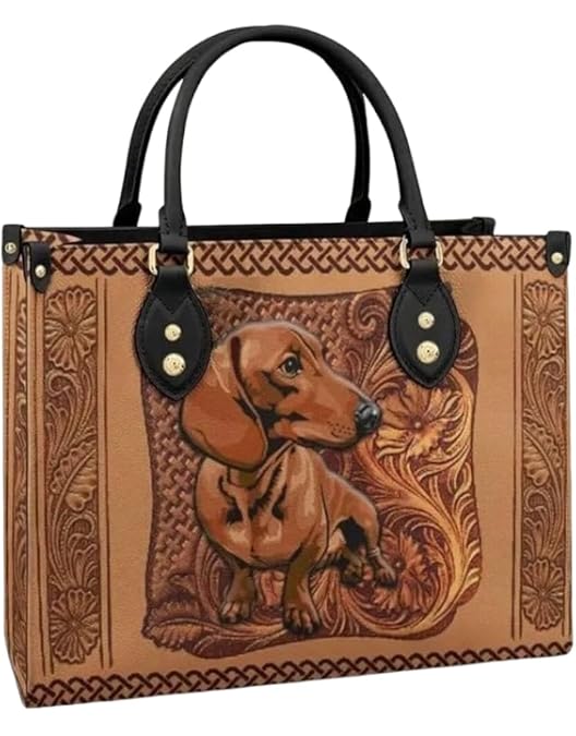 JoyLamoria Dachshund Tote Bag Strap - Adjustable Crossbody Sling, Cute Pattern, PU Leather & Polyester, Multi-Functional