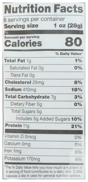 365 BY WHOLE FOODS MARKET, ORIGINAL FAMILY SIZE BEEF JERKY, 8 OUNCE