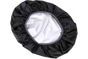 MOXRUQ Car Winch Cover, Waterproof Sunproof Heavy Duty Winch Cover, Winch Protective Cover for 8500-17500 lbs Electric Winch, Universal Winch Accessories for Cars (Black)