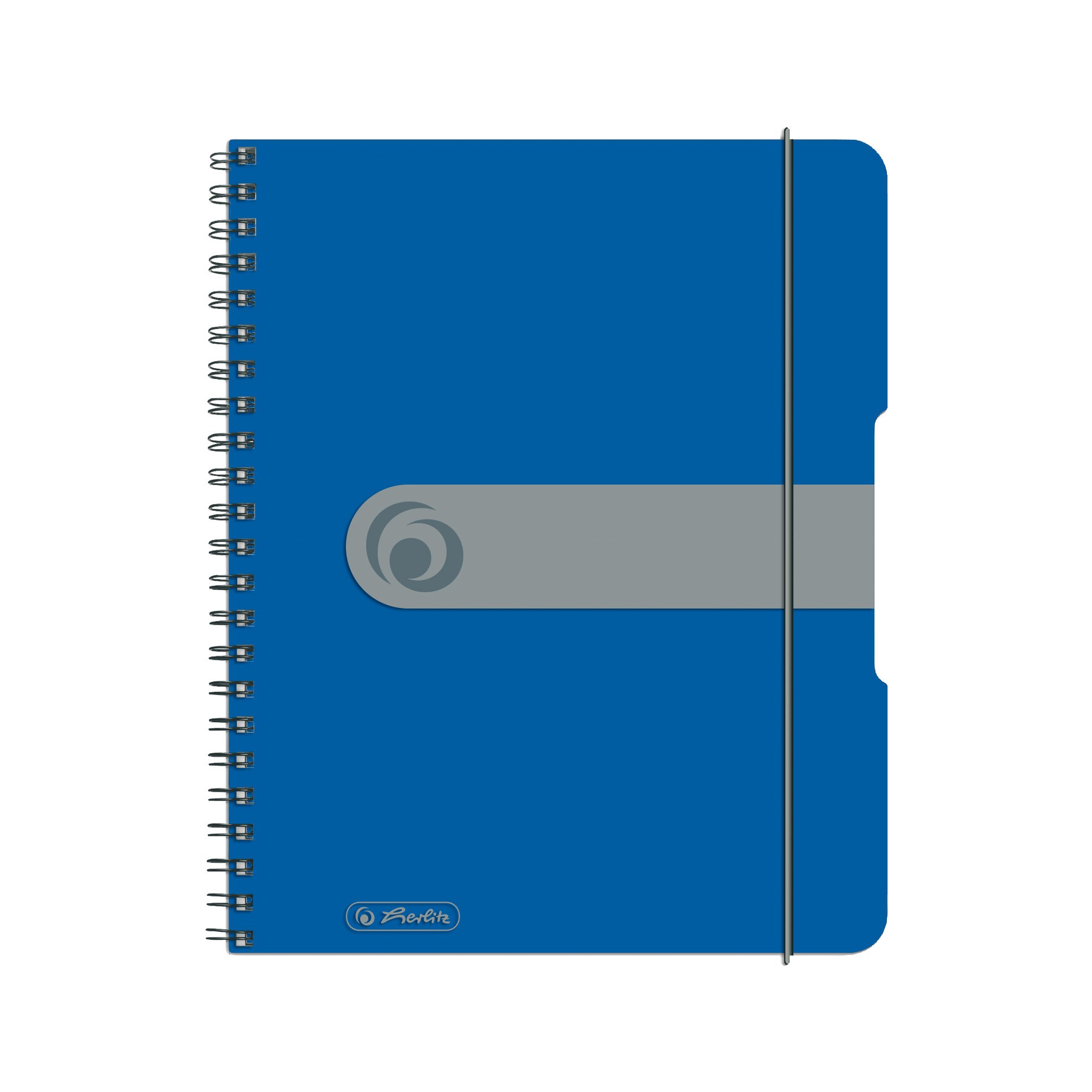 Herlitz to go 11293750 Spiral-Bound Notepad A5 Pack of 2 Wood-Free Paper 80 Pages Blue