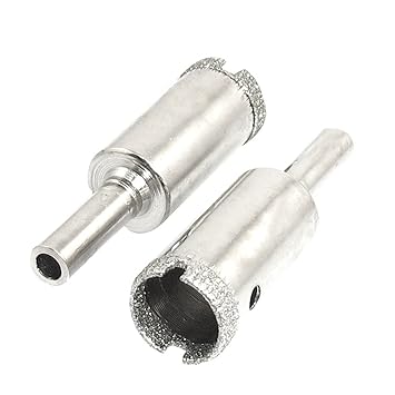 Generic 2 Pcs Diamond Drill Bits 15mm 19/32 Bottle Glass Tile Hole Saw