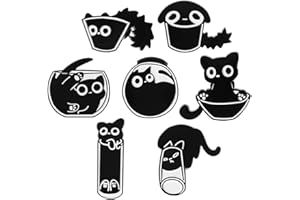 DIMEHO 7 Pcs Enamel Pin Funny Reading Animal Brooch Alloy Cute Cartoon Lapel Pins Cat Clip Decoration Badges for Backpacks Clothes Jackets Bags Hat