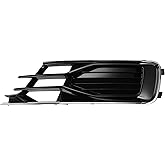 REPAIROCK 1 Pc Fog Light Grill for Audi A6 2016-2018 ABS Black Front Left Front Lower Bumper Fog Light Cover Inserts