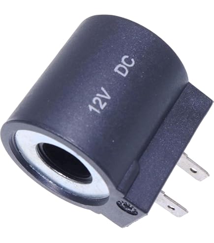 280151 280153 Excavator Solenoid Valve Coil, 24V DC, 17W, Black