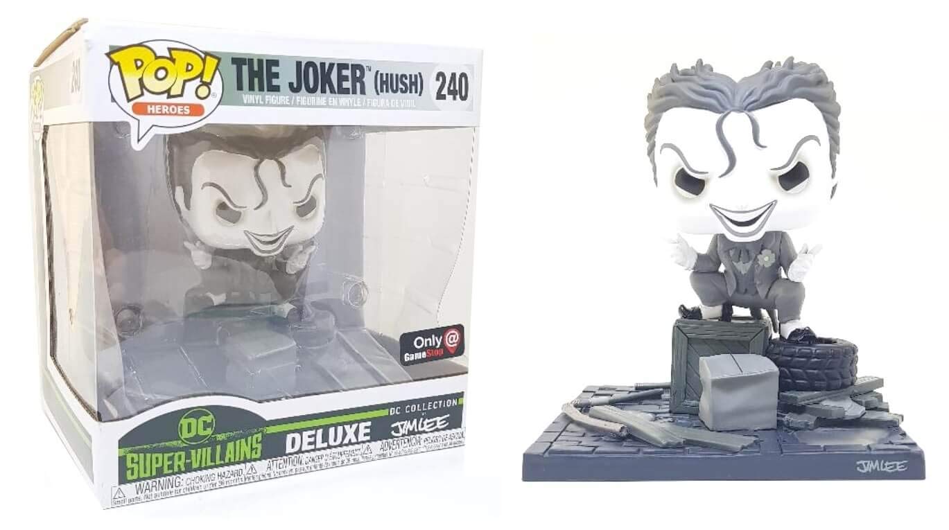 Funko Pop! DC Hush Jim Lee Black and White Joker in Alley Exclusive Vinyl Figure