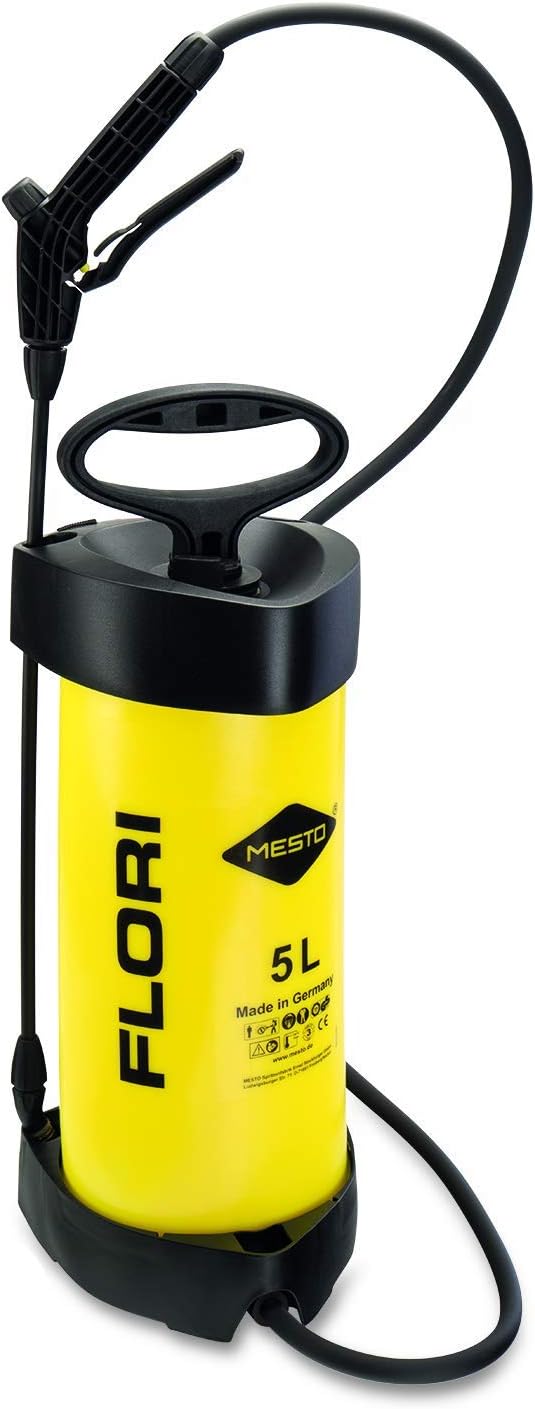 Mesto FLORI 3232R Sprayer 5ltr Pressure Spray Garden Household Chemical Weed Killer,Yellow/black,28x12x12 cm