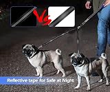 Kelivi Double Dog Lead Coupler 360° Swivel No Tangle Reflective Dual Leash view 7