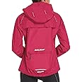 BALEAF Women's Rain Jackets Waterproof Windbreaker Windproof Running Lightweight Cycling Jacket Reflective Packable Hooded