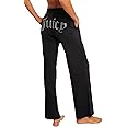Juicy Couture Women's Velvet Fleece Lounge Pajama Pant with Rhinestones