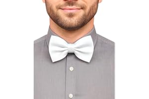 trilece Bow Ties for Men - Men's Solid Pretied Bowties for Formal Wear - Adjustable Bow Tie - Bow ties for Woman