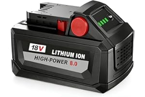 2-Pack 8.0Ah M ke18 Replacement for Milwaukee 18V Lithium-Ion Battery, Compatible with Milwaukee Mke18 Battery 48-11-1850 48-