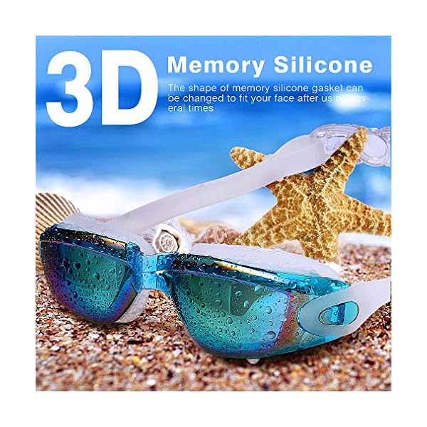 GAOGE-Swim-GogglesSwimming-Goggles-Swim-Cap-Case-Nose-Clip-Ear-Plugs-Triathlon-Swim-Goggles-Mirror-Coated-Lenses-Anti-Fog-Shatterproof-UV-Protection-for-Adult-Men-Women-Youth-Kids-LakeBlue