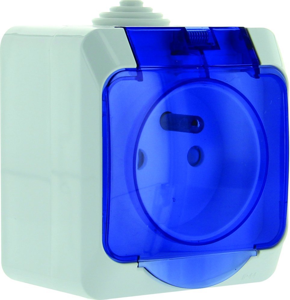 Schneider Electric sc5shn0212438 Outlet 2-Pin + Earth Blue/White, 3680 W, 250 V, White