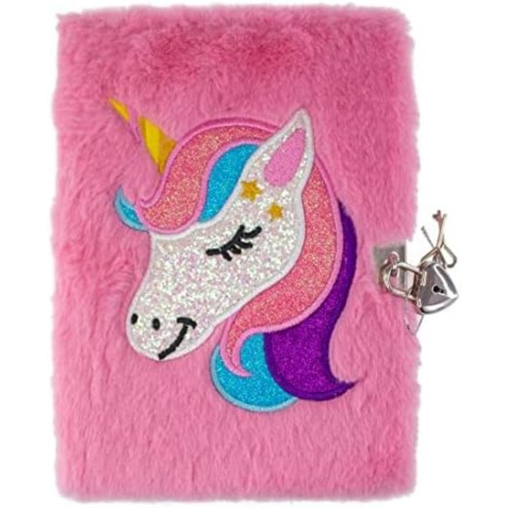Tinka - Plush Diary with Lock - Unicorn (8-4290)