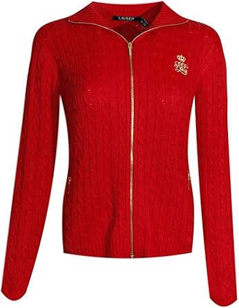red zipper sweater
