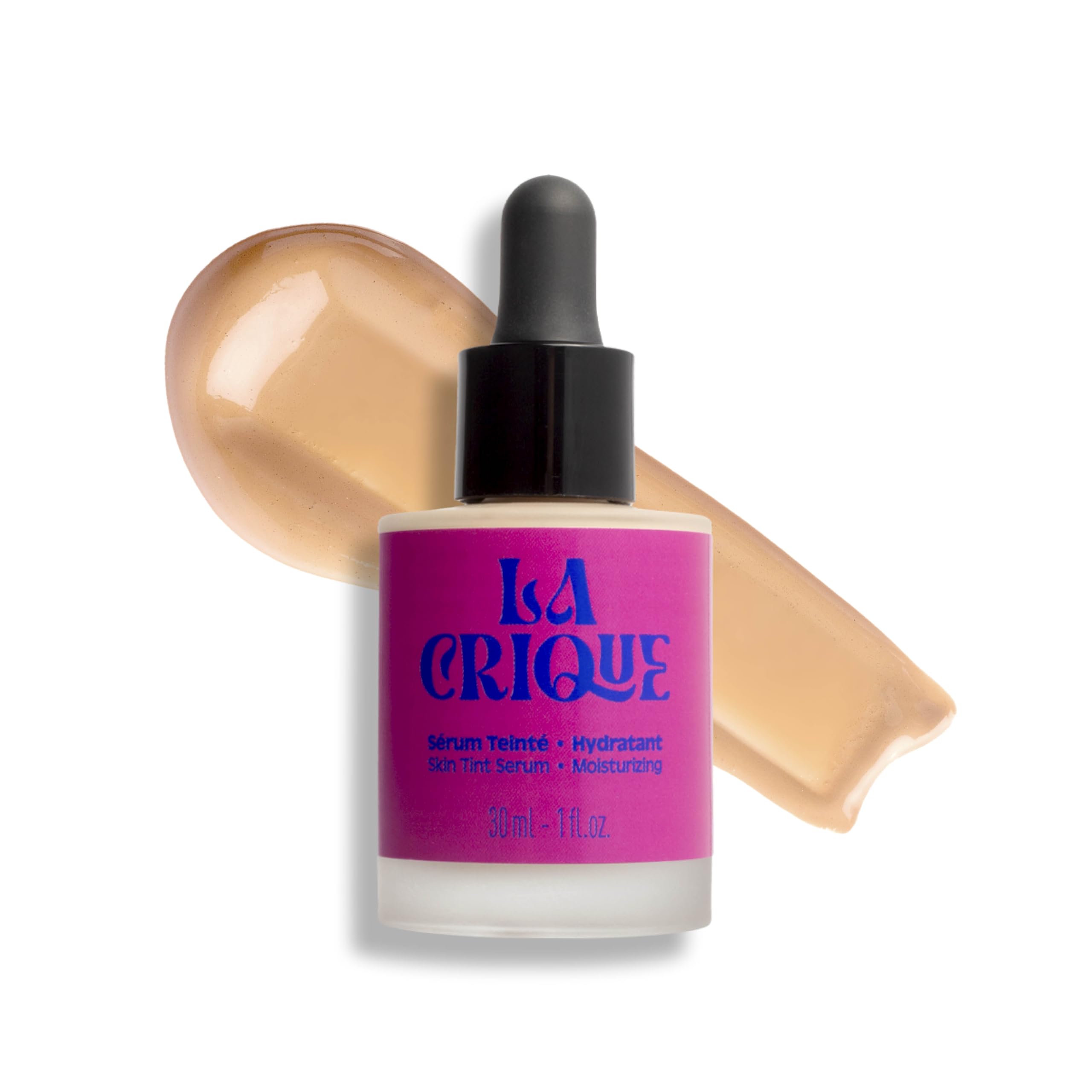 La Crique - Tinted Moisturiser Serum - Hydrating Face Serum with Hyaluronic Acid - Skin Tint - Lightweight Foundation for Skin Glow - 99% Natural Ingredients - Vegan Makeup & Skincare – 30ml - 01 Fair