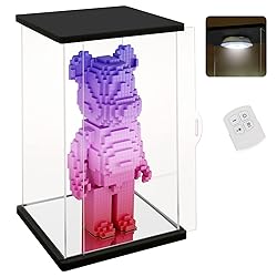 NONEMEY Clear Acrylic Display Case with Remote