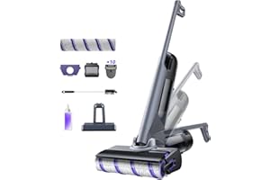 NARWAL S30 Pro Wet Dry Vacuum Cleaner with 20000Pa Suction, Cordless Vacuum Mop for Hard Floors, Tangle-Free Hair-Cutting, 180° Lie Flat, 194°F Self-Cleaning, Disposable Waste Bag, Edge Cleaning