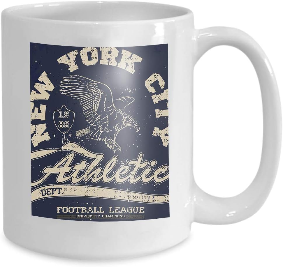 Mug Coffee Tea Cup Graphics American Football Eagle Vintage University Sports Other uses 110z