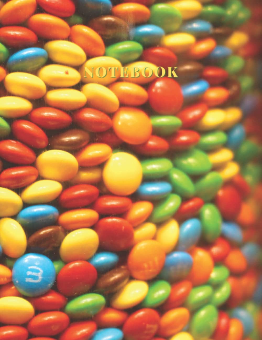 Notebook Journal: M&M's Cover - Large (8.5 x 11 inches) - 120 Pages || Lined Paper